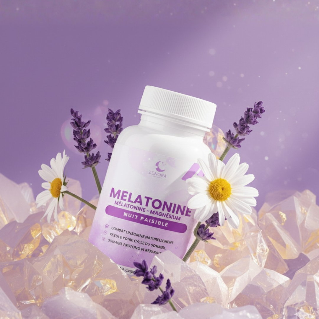 Mélatonine + Magnésium | Nuit Paisible & Sommeil Réparateur
